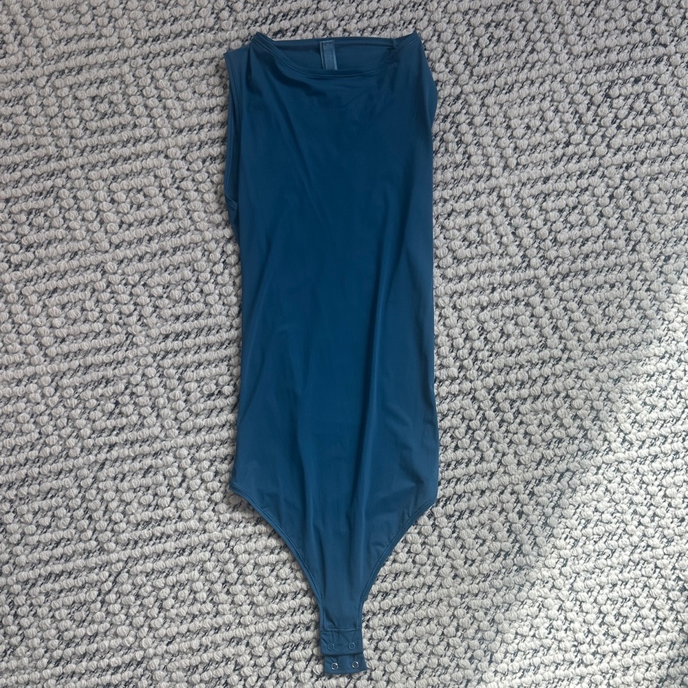 SKIMS Deep Blue Sleeveless Bodysuit